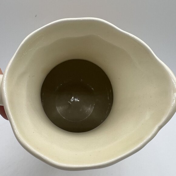 Laurie Gates Ware Decorative Useful Ceramic Pitcher 3D Autumn Leaf Fall Design - Picture 9 of 10